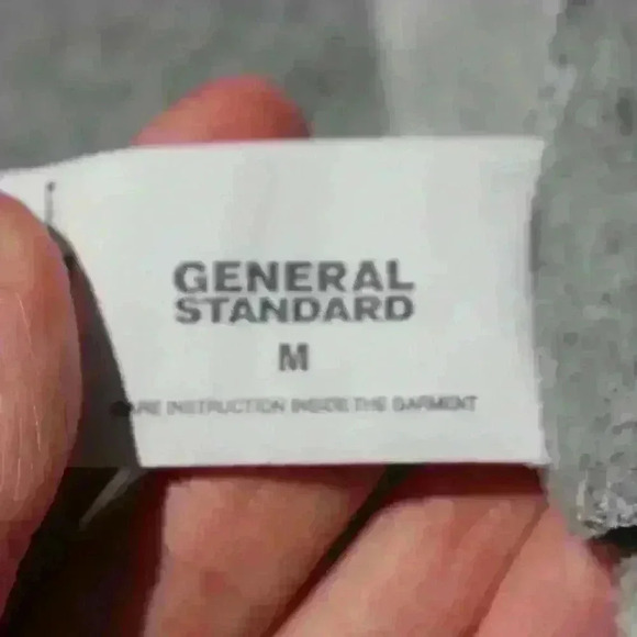 GENERAL STANDARD Short Sleeve Turtleneck Zip Up Pocket Gray Sweatshirt Women Med - Picture 9 of 13